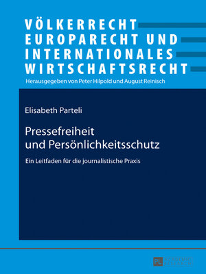 cover image of Pressefreiheit und Persönlichkeitsschutz